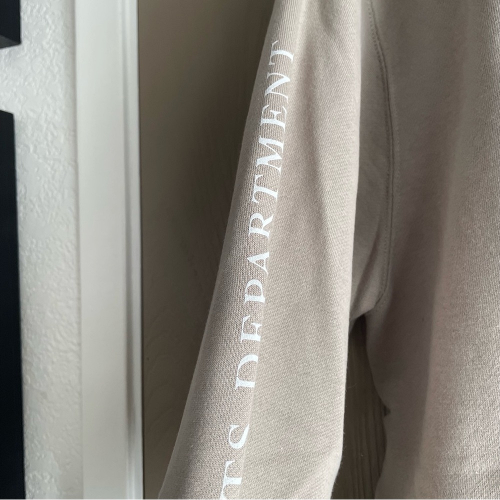 Taylor Swift The Tortured Poets Department Beige Crewneck - Size Medium - Picture 3 of 8